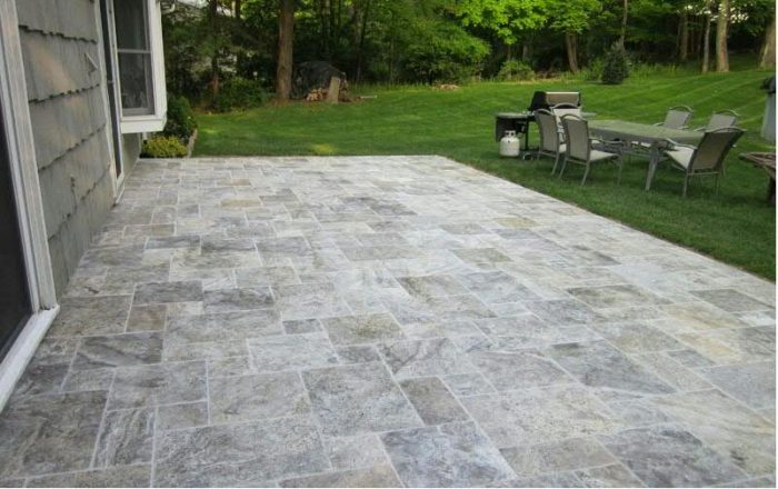 Silver Travertine Pavers 2