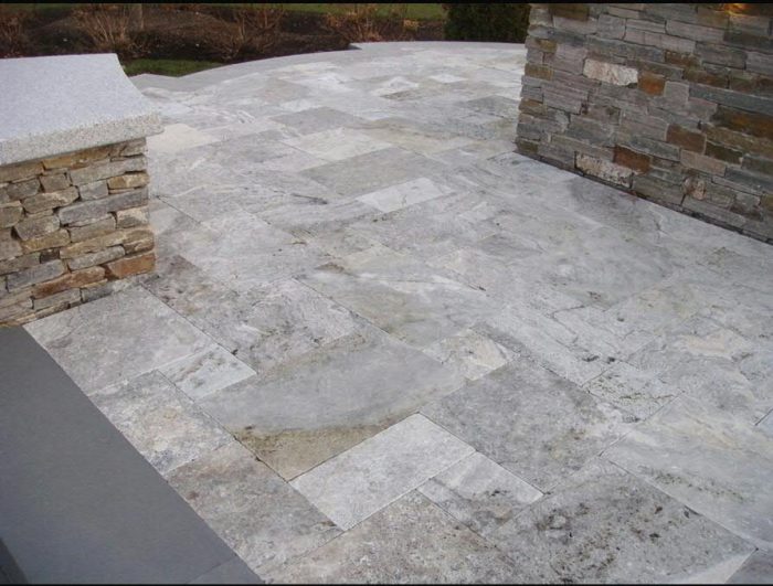 Silver Travertine Pavers 3
